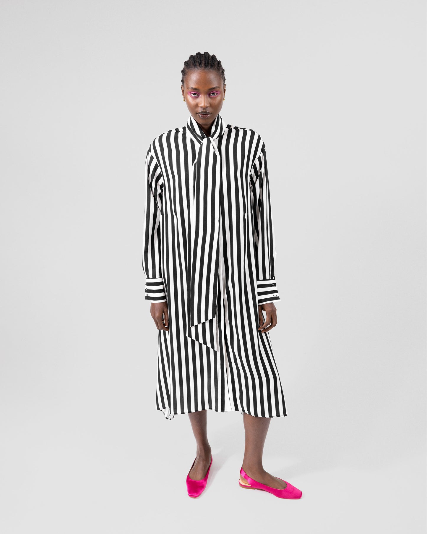 Striped Shirt Dress