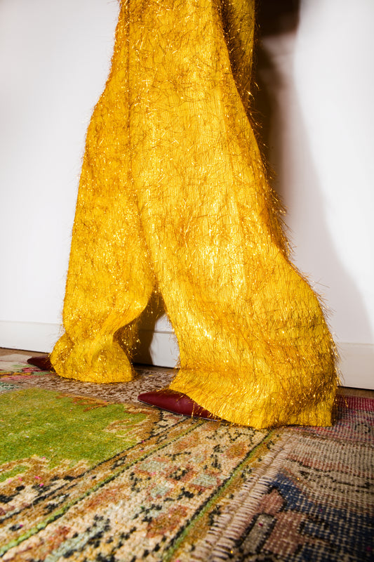 Gold Digger Fringe Trousers