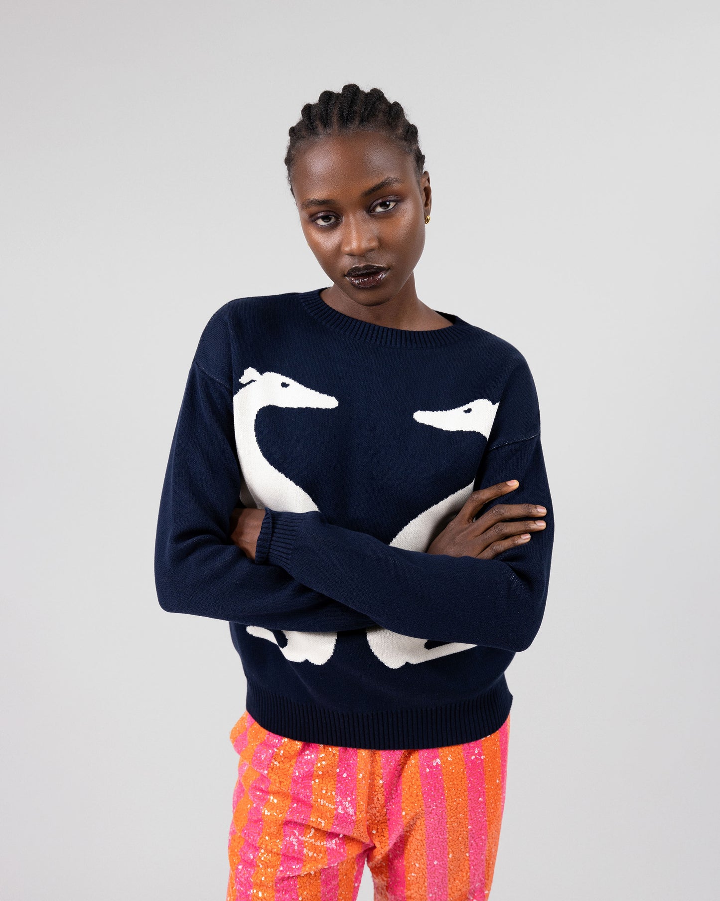 Greyhound Jacquard Sweater